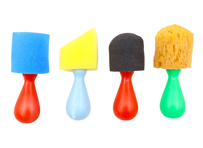 Penselen - Verfdabbers - Chunky - Set Van 4 Assorti
