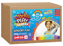 Sensoryplay - Zimplikids - crackle play rainbow fun - mix kleuren - 240 gr