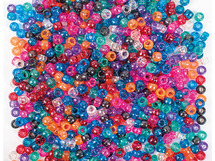 Kralen - kunststof - kongokralen - glitter - set van 1000