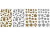 Stickers - Maildor - Kerst - goud zilver - set van 640