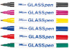 Glas - Pennen - set 1 - set van 6 assorti 