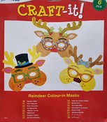 Kerst - Rendiermaskers - Set V 6