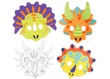 Maskers-Dino-Set van 8