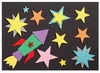 Kerst-foam - sterrenstickers