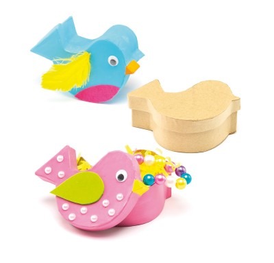Pasen-papier-mache-vogeld Oosjes-4st