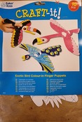 Crea papier - vingerpoppetjes - exotische vogels 10ass