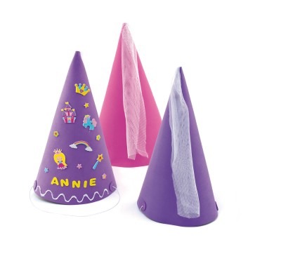 Foam-prinsessen Punthoeden 4 Ass