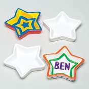 Porselein - schaaltjes ster - set v 5