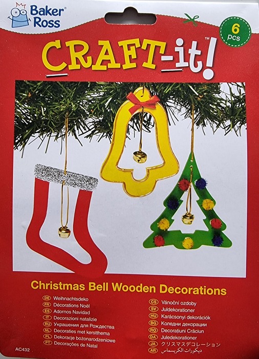 Kerst - Hangers Met Belletje - 6 Ass