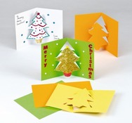 Kerst - papier - pop-up kaarten kerstboom 8ass