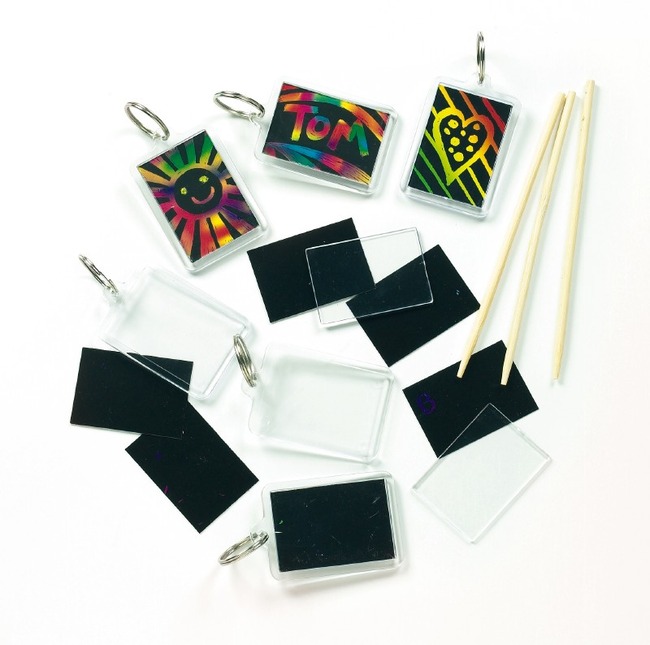 Sleutelhangers - Kraspapier - Set Van 6 Assorti