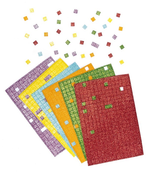 Foam - Stickers - Mozaïek - Glitter - Set Van 1950 Assorti