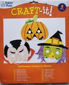 Halloween - Inkleur Maskers - Set V 6