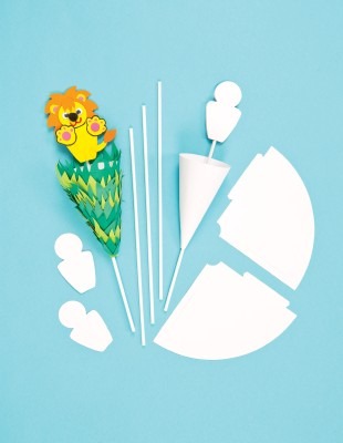 Papier-pop-up Figuren-10st
