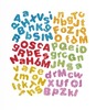 Foam-letters glitters-zelfklevend 850 ass