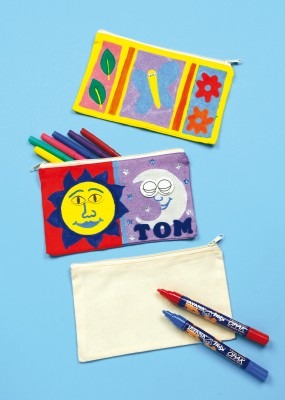 Pennenzakken - Textiel - Blanco - Set Van 12