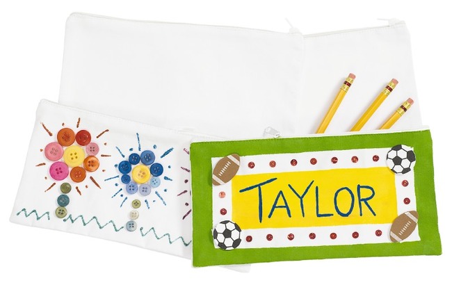 Pennenzakken - Textiel - Blanco - Set Van 12