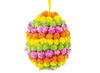 Decoratie - pompons - glitter - zelfklevend - 1 cm diameter - set van 150 assorti