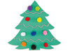 Decoratie - pompons - glitter - zelfklevend - 1 cm diameter - set van 150 assorti