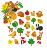 Stickers - foam - het bos - set van 100 assorti