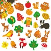 Stickers - foam - het bos - set van 100 assorti