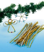 Kerst-chenille-goud&zilve