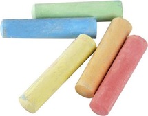 Krijt - stoepkrijt - Kangaro - rond - 25 x 115 mm - emmer van 20 stuks