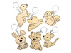 Herfst - woodland sleutelhangers - set van 10