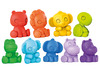 Kleur en vormsorteren - Bright Stars -  regenboogvriendjes - set van 9