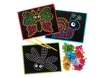 Lente - diamantkaarten - insecten - set van 4