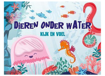 Boek - kijk en voel boek - dieren onder water - per stuk