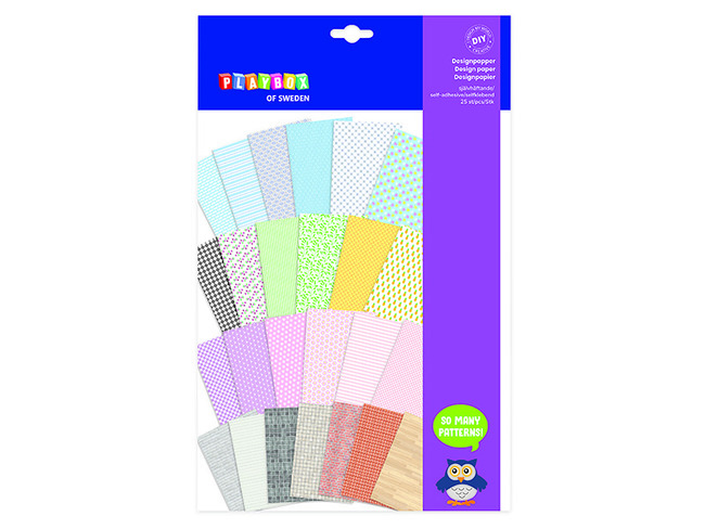 Papier - Zelfklevend - Motiefpapier - Set Van 25