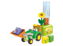 Speelsets - Playmobil Junior 71773 Tractor met laad- en lossysteem - zaaien en oogsten - set van 11