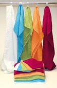 Textiel - handdoek - badstof - 50x100 cm - per stuk - donker geel - verkrijgbaar in 12 kleuren