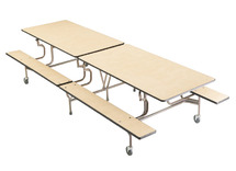 Tafel - vouwtafel - SICO - rechthoekig - 12 personen - vaste bank - 244 cm x 68 cm - per stuk