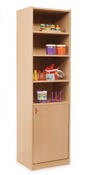 Kast Basic, Hoge Kast Met 3 Planken En 1 Deur