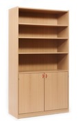 Kast Basic, Hoge Kast Met Planken En 2 Deuren