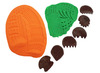 Boetseermateriaal - modeleerschelpen - kokos - set van 6