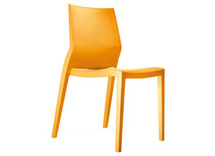 Stoel - Kunststof - Hoth - oranje - per stuk