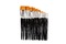 Penselen - Gold Line - Plat - Nylon - Voordeelpakket - Set Van 30 Assorti