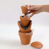 Terracotta - bloempot 15cm 5st