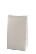 Zakken - kraftpapier - wit - 27 x 15 x 9 cm - set van 100