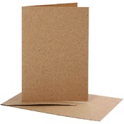 Papier - kaarten en enveloppen - kraft set v 10