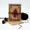 Briefomslagen - kaarten met envelop - 11,5 x 16,5 cm - kraft - set van 10