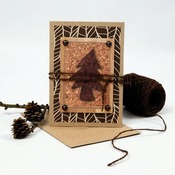 Briefomslagen - kaarten met envelop - 11,5 x 16,5 cm - kraft - set van 10