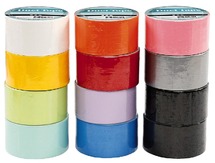 Duck tape set - levendige kleuren 12 ass