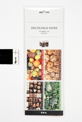 Decoupage - Papier Multiprint - Eet Me - Per Stuk
