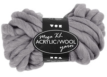 Garen - acrylgaren - 15 m - 300 g - grijs - per stuk