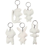 Stoffen Figuren - Sleutelhangers - 5Ass