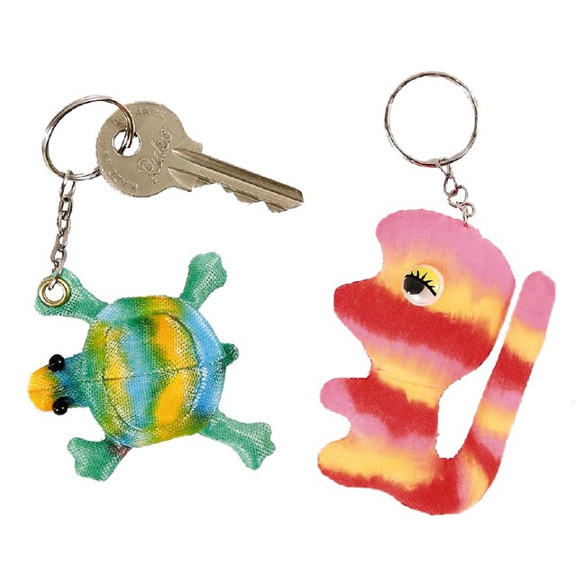 Figuren - Textiel - Met Sleutelhanger - Set Van 5